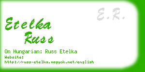 etelka russ business card
